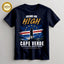 Cape Verde Flag Print T-Shirt for Men & Women
