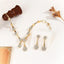 Necklace Earrings Exquisite Set Golden Quiet Elegant Bridal Banquet Jewelry Gifts For Women