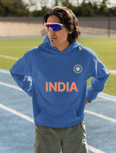Indian Cricket Fan Jersey Hoodie | Indian Cricket Male & Female Fan Hoodies | Lets Cheer India!!