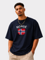 Norge Oversized T-Shirt – Country Pride Unisex Graphic Tee