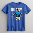 Retro Rugby Graphic Tee, Vintage Style Rugby Shirt, Rugby Player T-Shirt