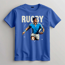 Retro Rugby Graphic Tee, Vintage Style Rugby Shirt, Rugby Player T-Shirt