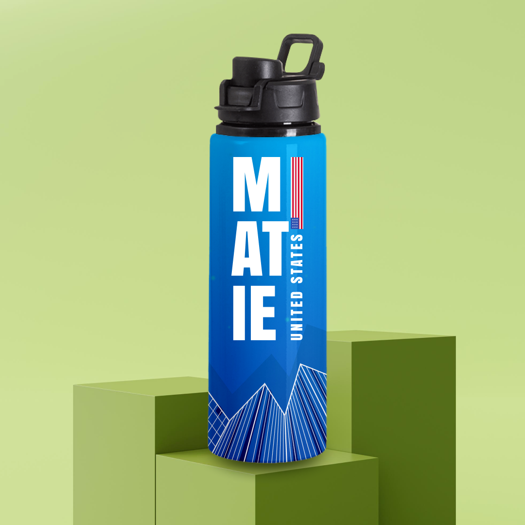 United States Flag Water Bottle 25oz