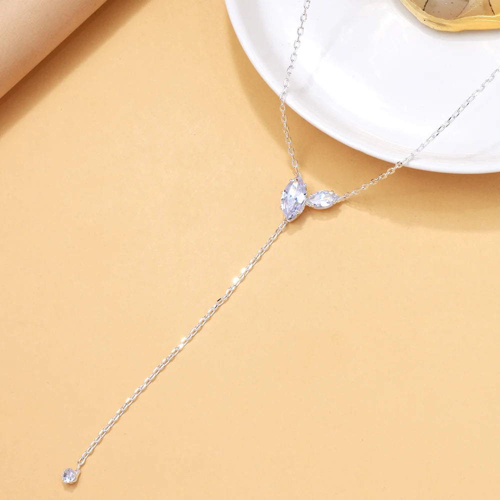 Stonefans Luxury Rhinestone Simple Necklace Choker Bohemian Collar Necklaces Wedding Statement Geometric Jewelry For Women Gift