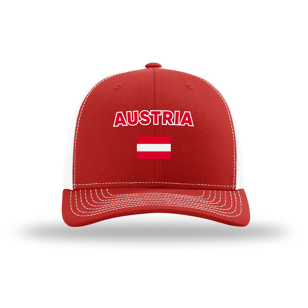 Austria Country Flag Cap - Football/Basketball Fan Cap Main image