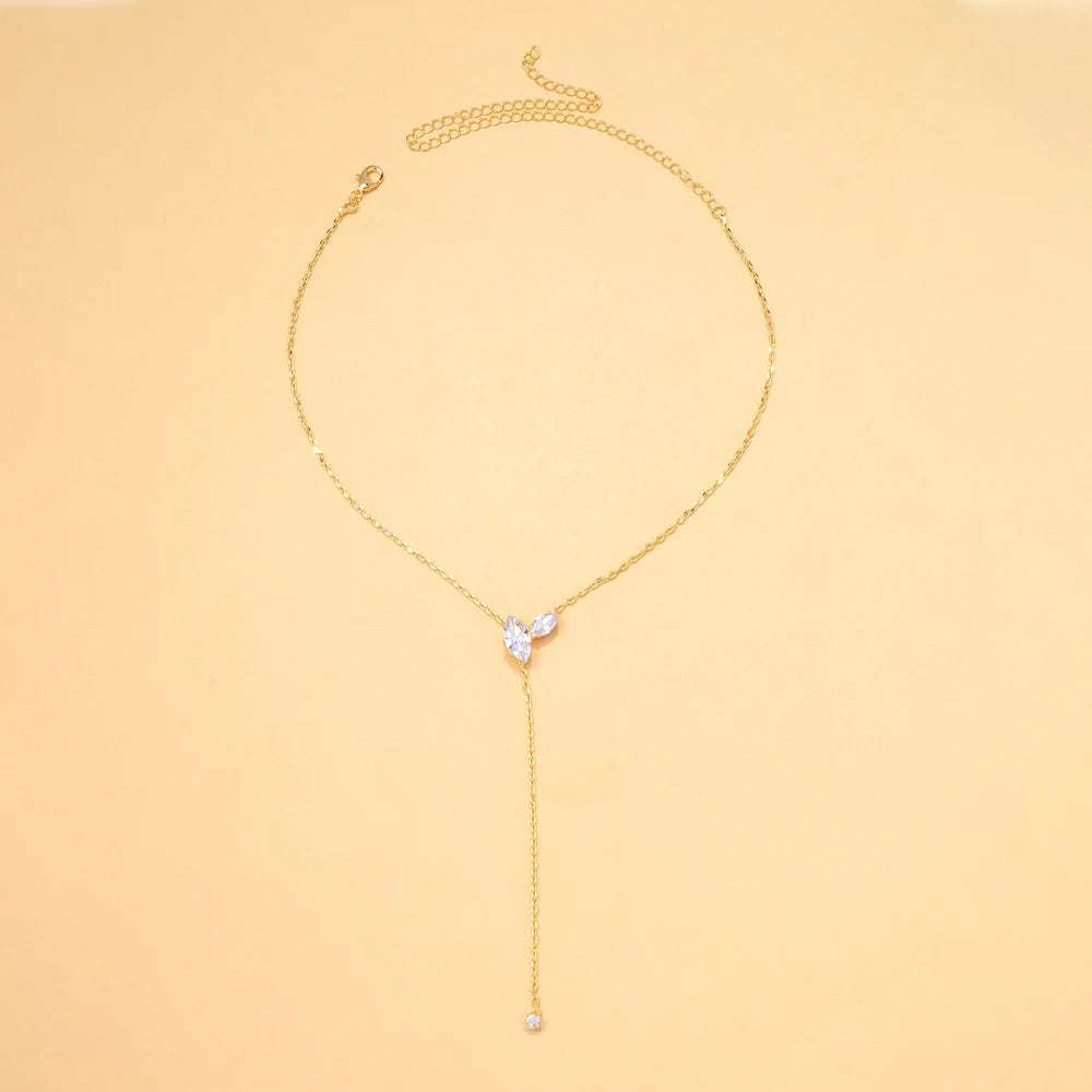 Stonefans Luxury Rhinestone Simple Necklace Choker Bohemian Collar Necklaces Wedding Statement Geometric Jewelry For Women Gift