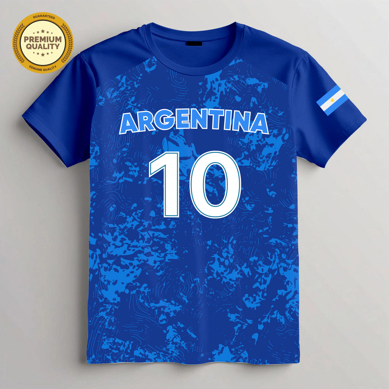 Argentina Soccer 3D T-Shirt – Unisex T-Shirt, Soft Cotton Blend Tee