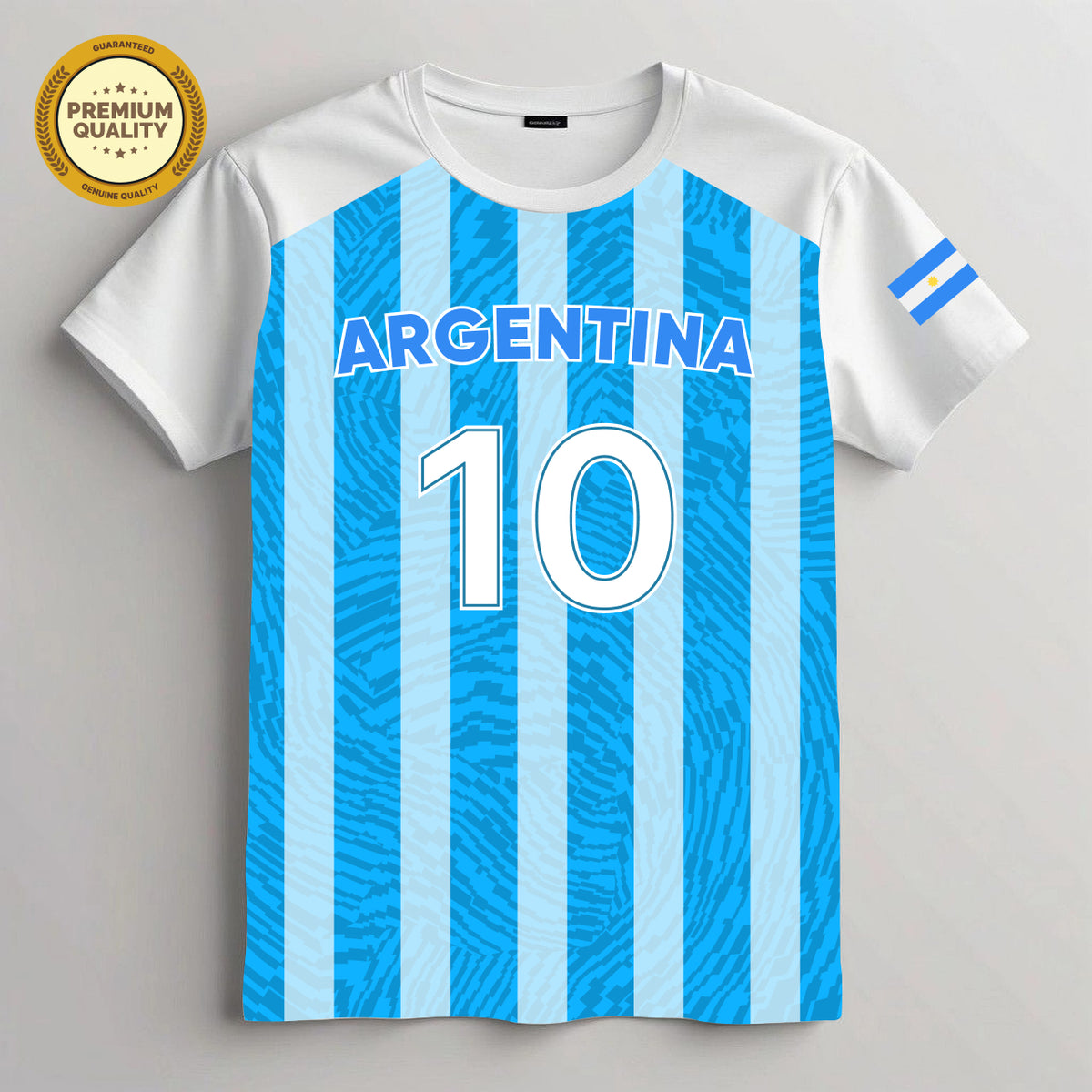 Argentina Soccer 3D T-Shirt – Unisex T-Shirt, Soft Cotton Blend Tee