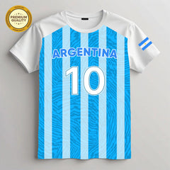 Argentina Soccer 3D T-Shirt – Unisex T-Shirt, Soft Cotton Blend Tee