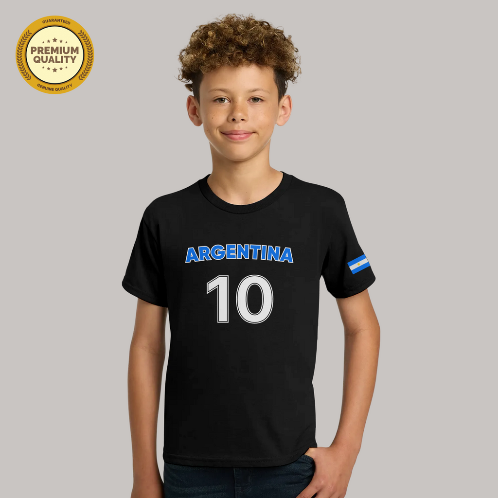 Argentina Football Fan T-Shirt For Boys/Youth – 2026 Football  TShirt