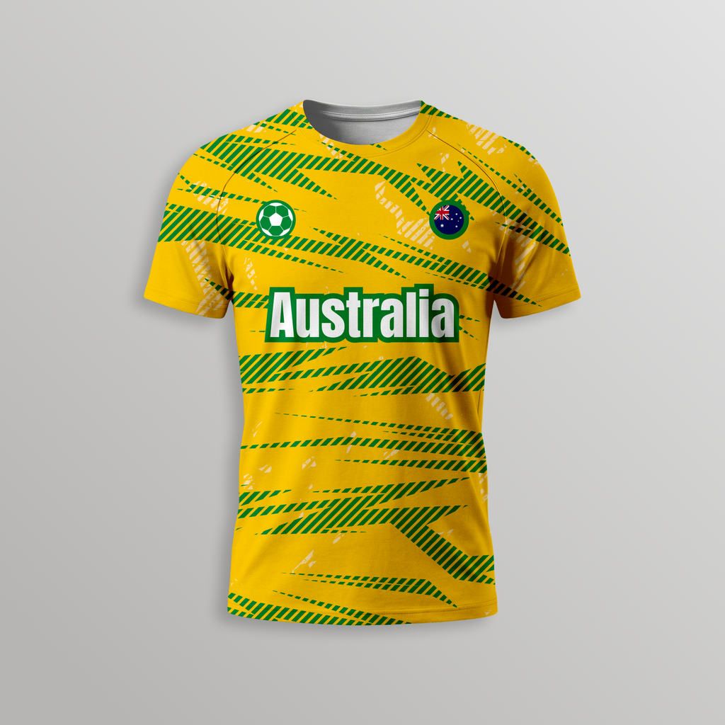 Australia Football T-Shirt - Dry Fit T Shirt