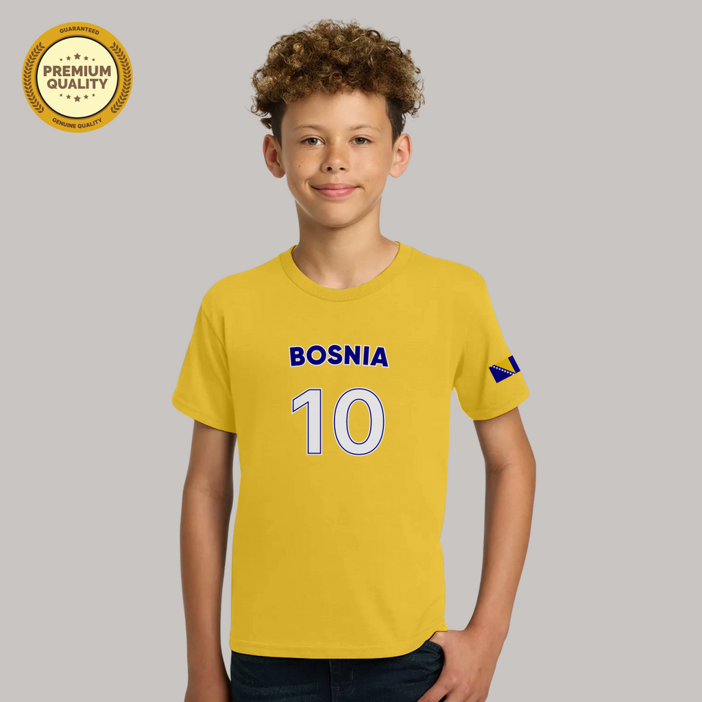 Bosnia Soccer Fan T-Shirt For Boys/Youth – 2026 Football TShirt
