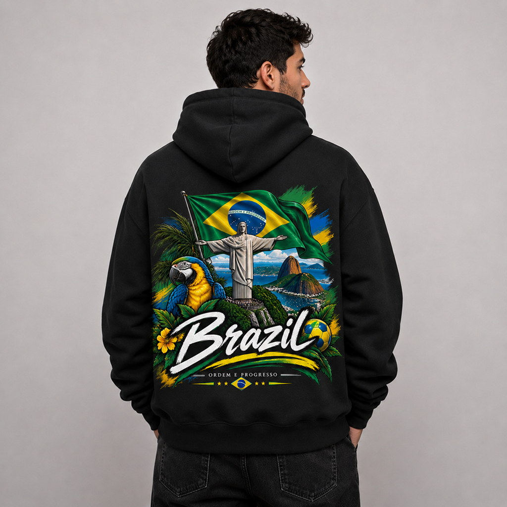 Brazil Country Pride Hoodie – Premium Football Fan Hoodie
