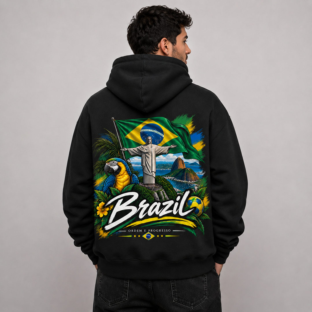 Brazil Country Pride Hoodie – Premium Football Fan Hoodie