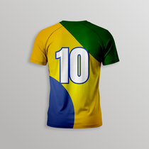Brazil Football T-Shirt - Dry Fit T Shirt