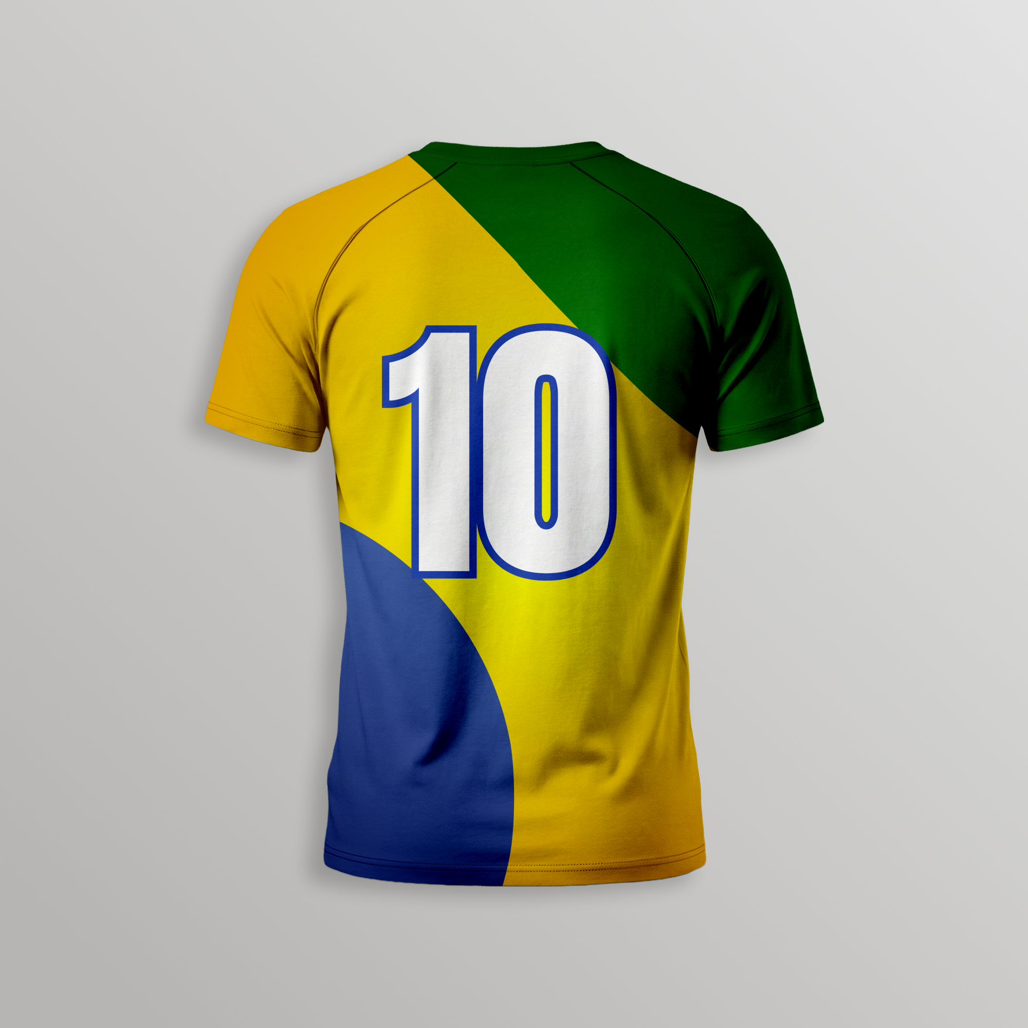 Brazil Football T-Shirt - Dry Fit T Shirt