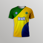 Brazil Football T-Shirt - Dry Fit T Shirt
