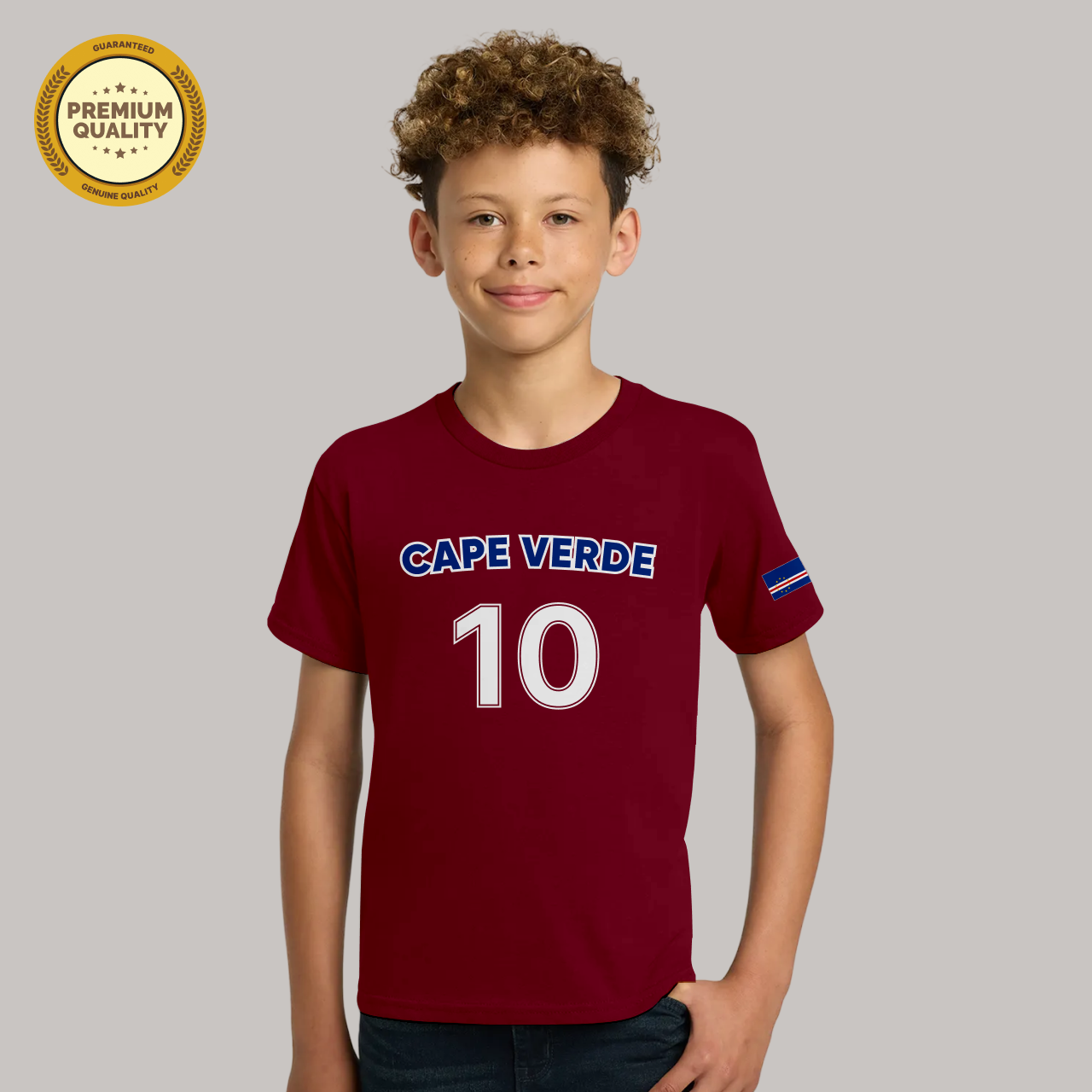 Cape Verde Soccer Fan T-Shirt For Boys/Youth – 2026 Football World Cup TShirt Main image