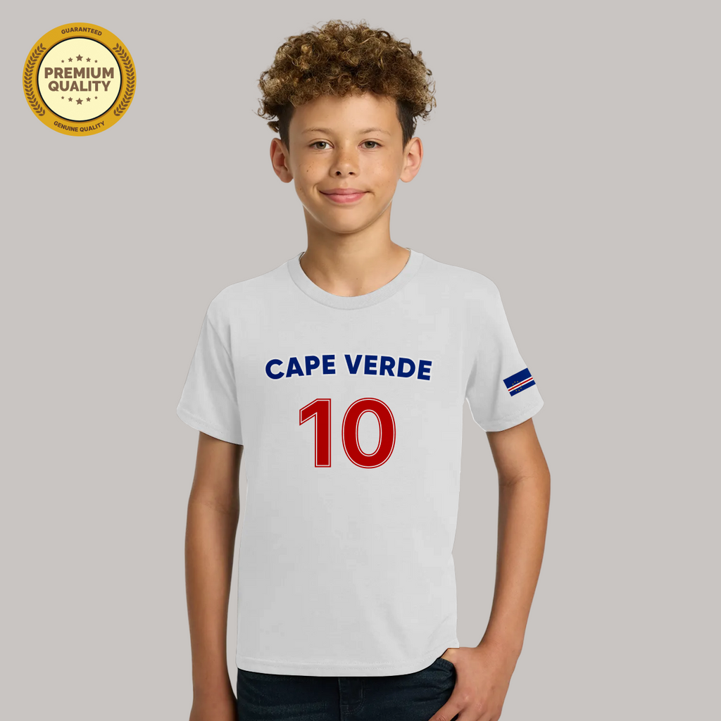 Cape Verde Soccer Fan T-Shirt For Boys/Youth – 2026 Football   TShirt
