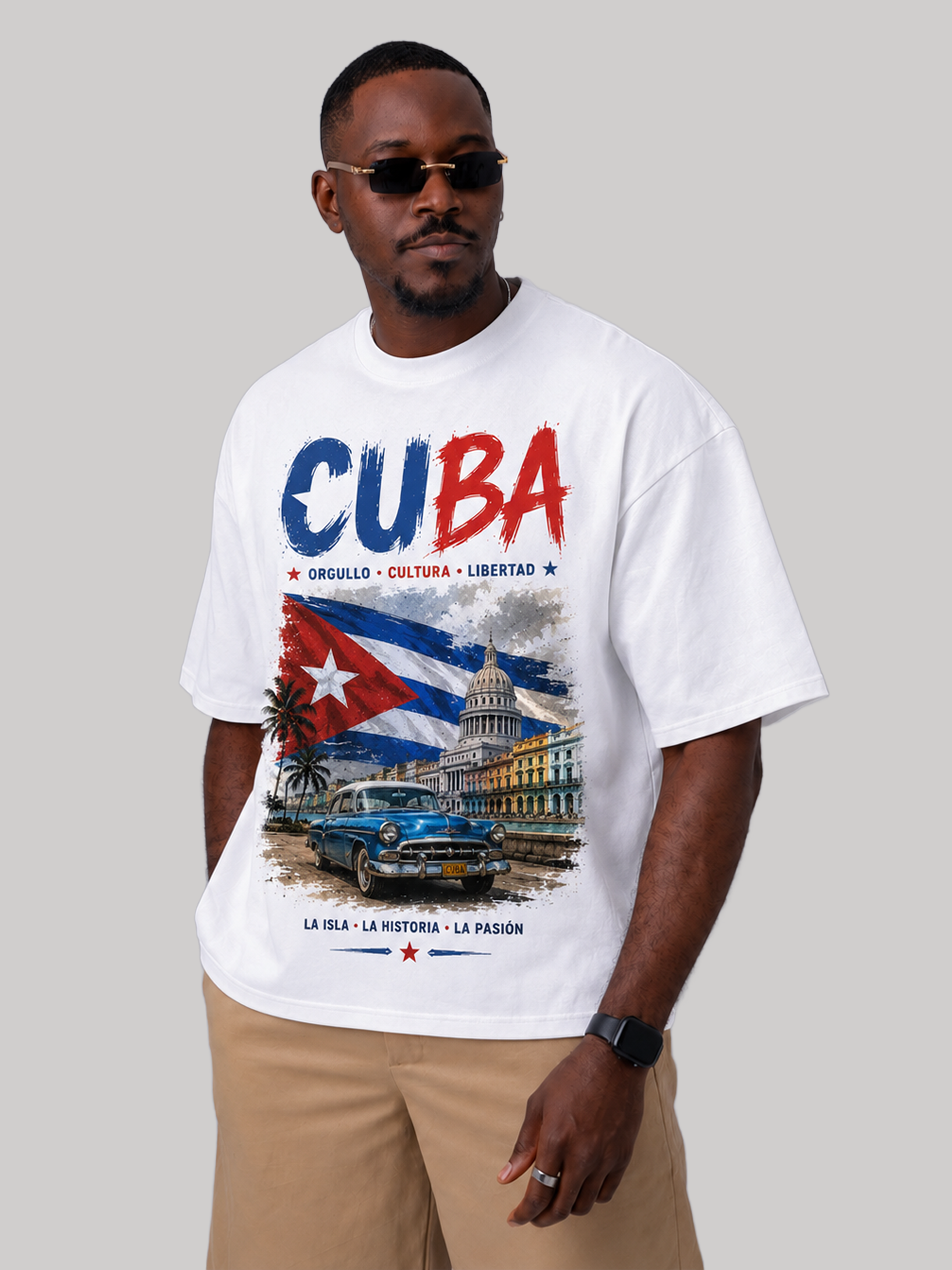 Cuba Oversized T-Shirt – Country Pride Unisex Graphic Tee Main image