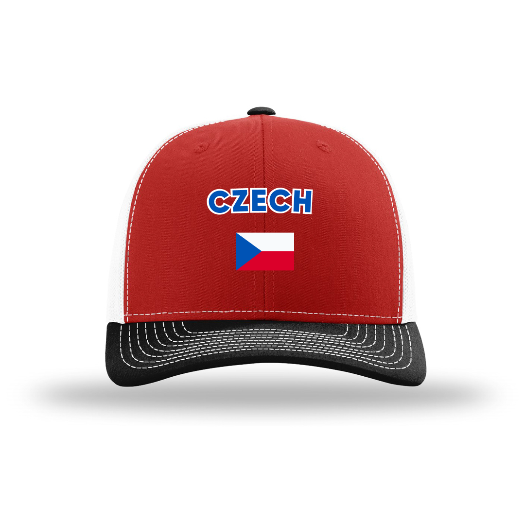 Czech Country Flag Cap - Football/Basketball Fan Cap