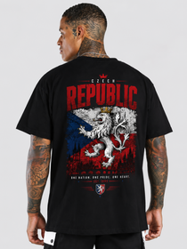 Czech Oversized T-Shirt – Country Pride Unisex Graphic Tee