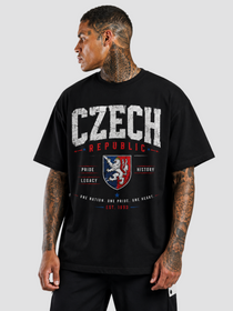 Czech Oversized T-Shirt – Country Pride Unisex Graphic Tee