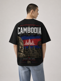 Cambodia Oversized T-Shirt – Country Pride Unisex Graphic Tee