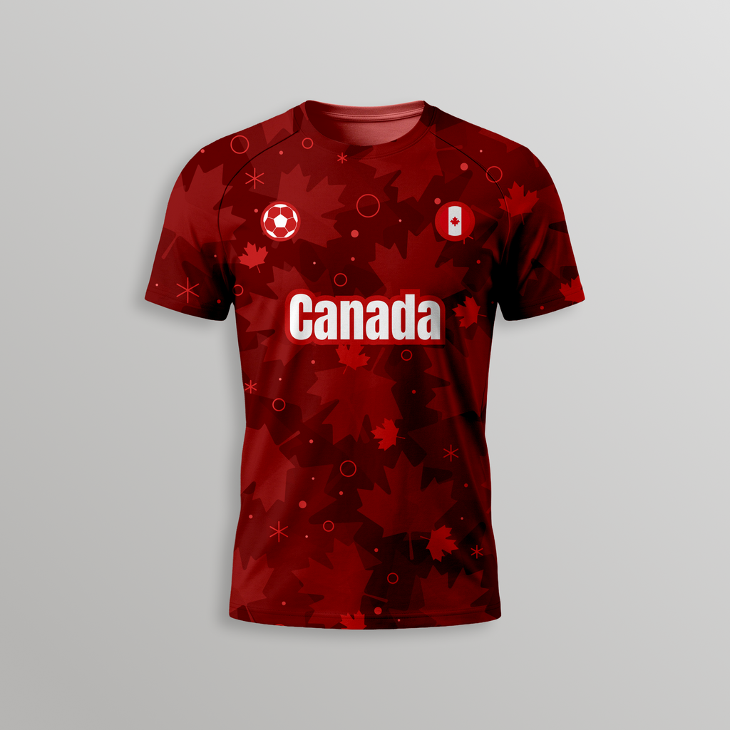 Canada Football T-Shirt - Dry Fit T Shirt