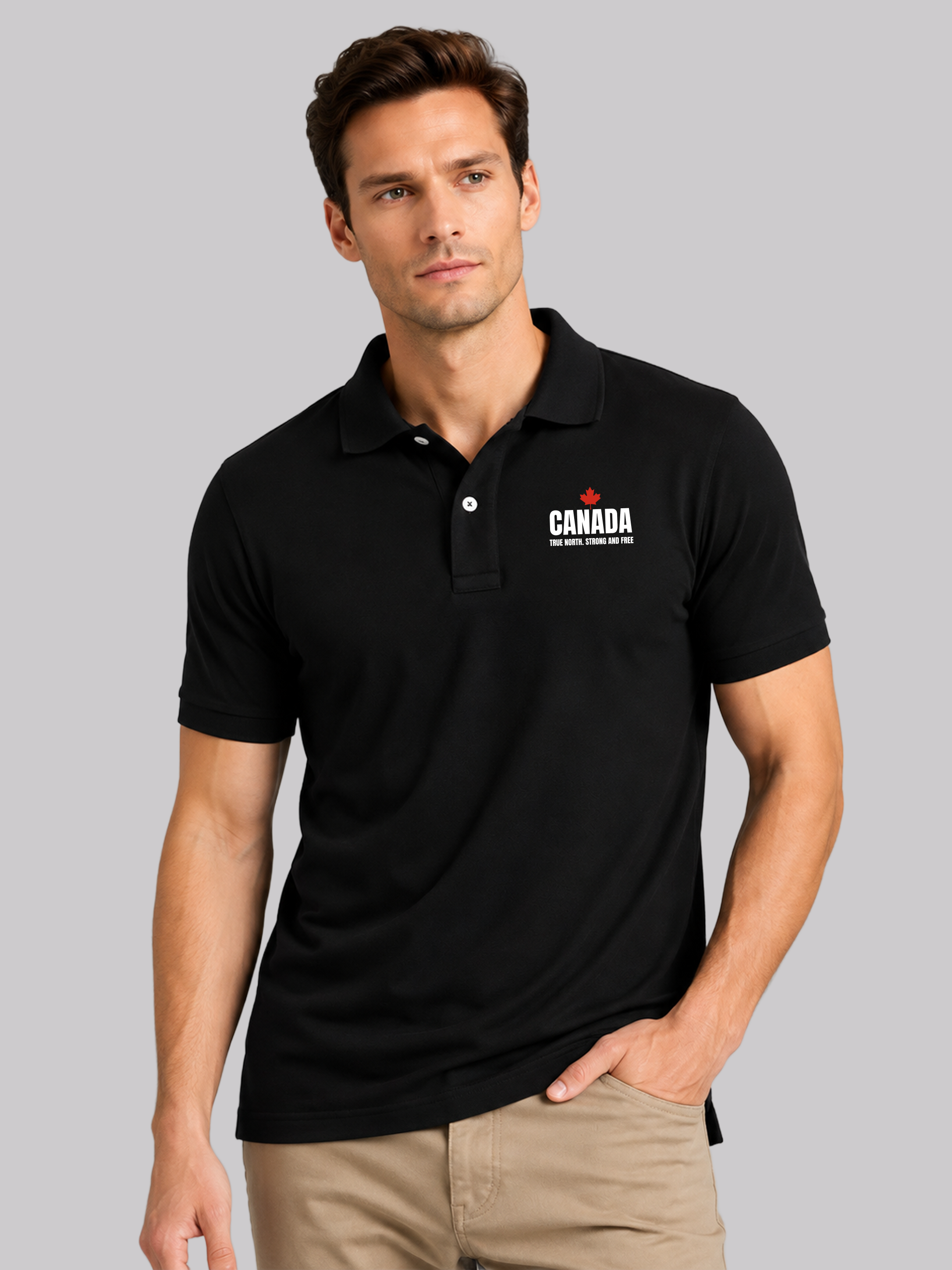 Canada Country Pride Polo T-Shirt – Premium Unisex Polo Tee Main image