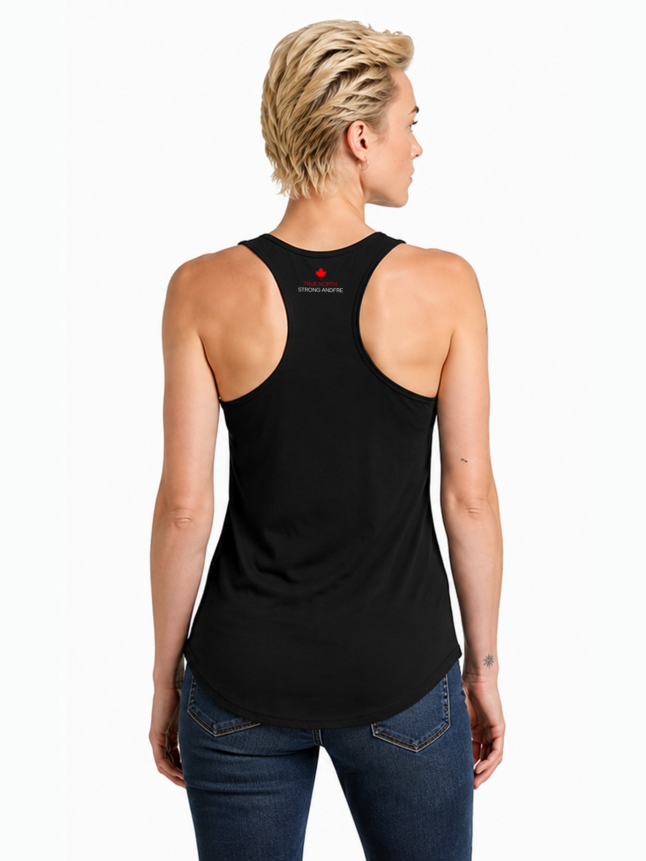 Canada Pride Racerback Tank Top for Women | Country Heritage Graphic Secondary image