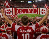 Denmark Football Stadium Supporter Scarf