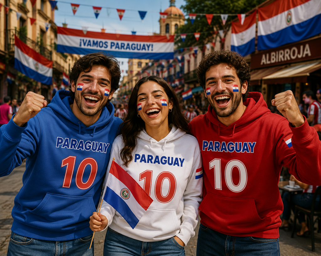 Paraguay Soccer Fan Hoodie – 2026 Football Sweatshirt