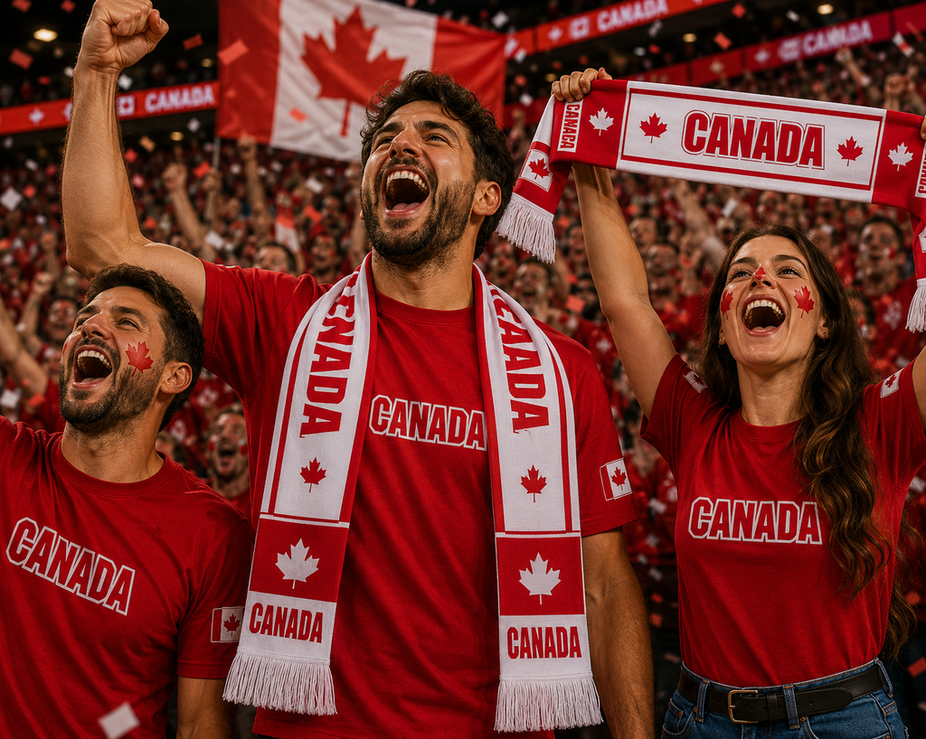 Football   Soccer Fan Fringe Scarf | Canada Football Stadium Supporter Scarf
