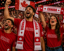 Football   Soccer Fan Fringe Scarf | Canada Football Stadium Supporter Scarf