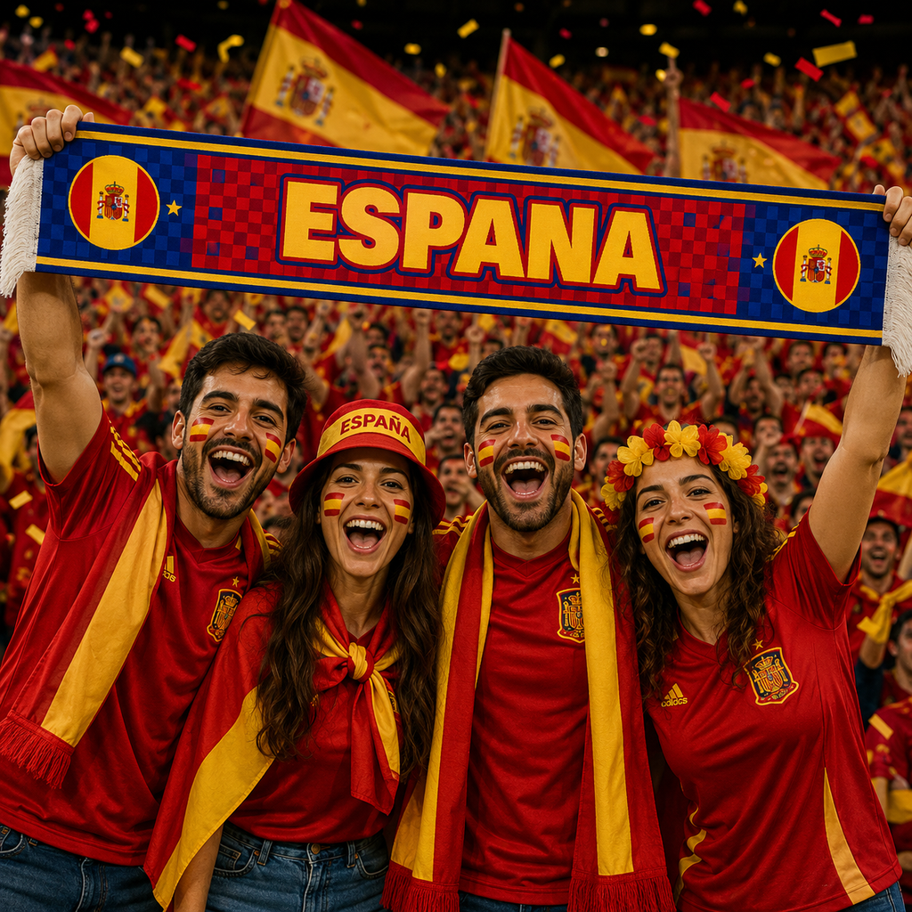 Espana Football Stadium Supporter Scarf