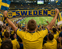 Sweden Football Stadium Supporter Scarf
