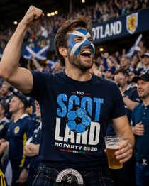 No Scotland No Party - Tartan Army 2026 Football T Shirt