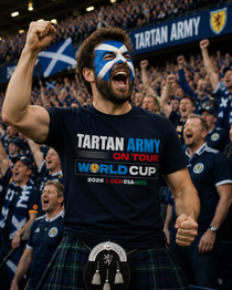 Tartan Army on Tour Scotland 2026 Football T Shirt