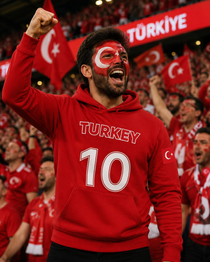Turkey Soccer Fan Hoodie – 2026 Football Sweatshirt
