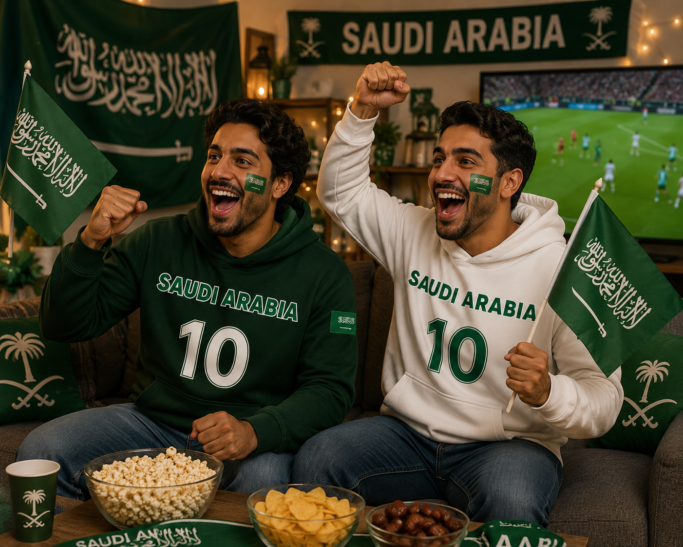 Saudi Arabia Soccer Fan Hoodie – 2026 World Cup Football Sweatshirt Main image