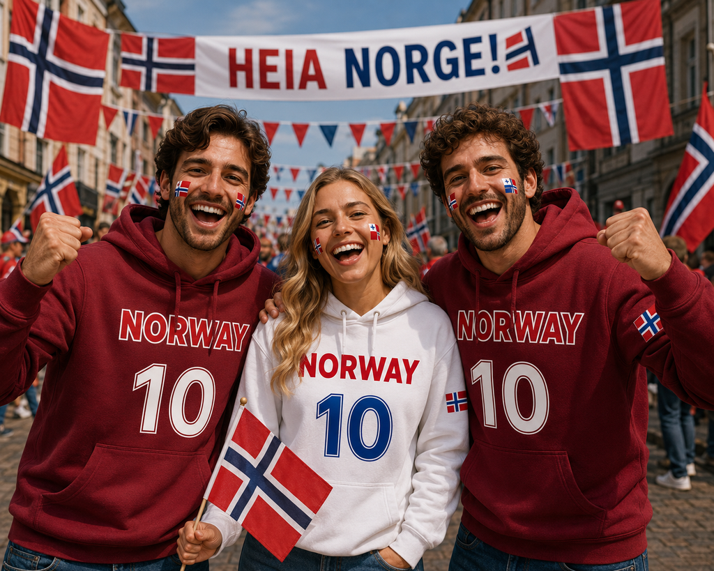 Norway Soccer Fan Hoodie – 2026 Football Sweatshirt