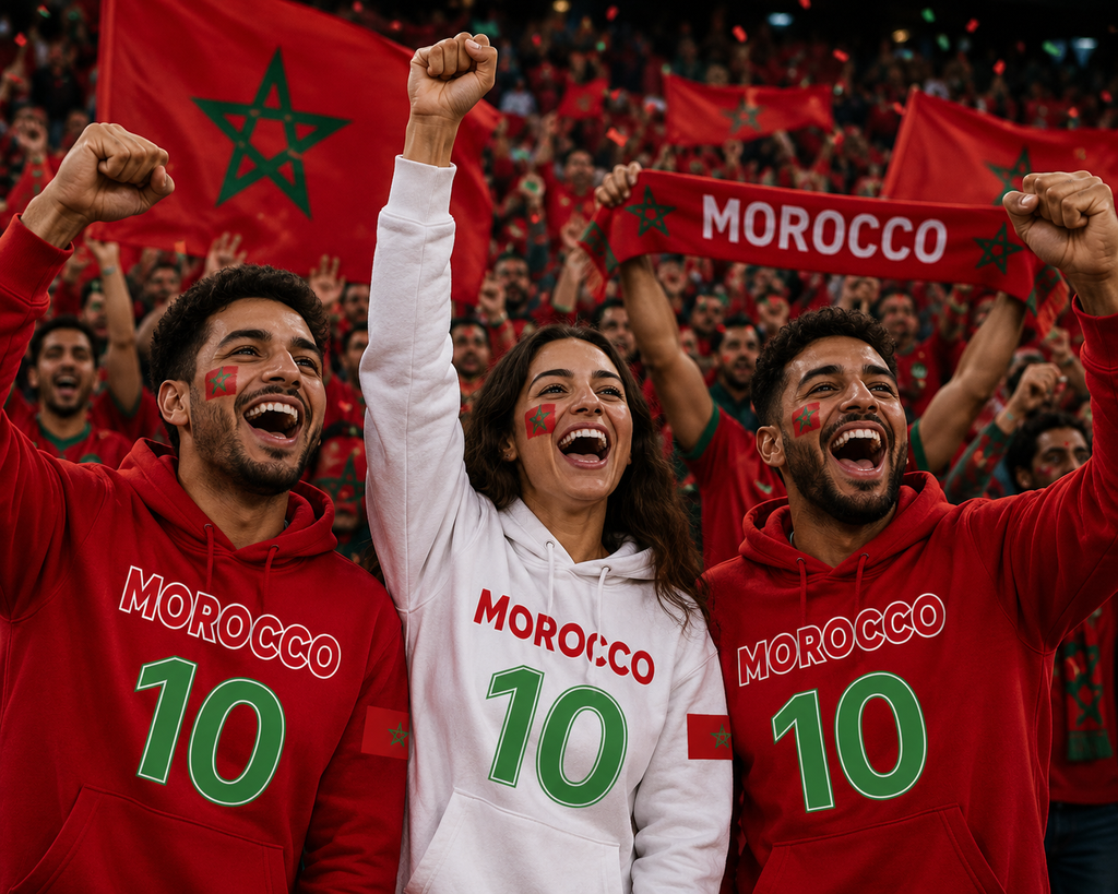 Morocco Soccer Fan Hoodie – 2026 Football Sweatshirt