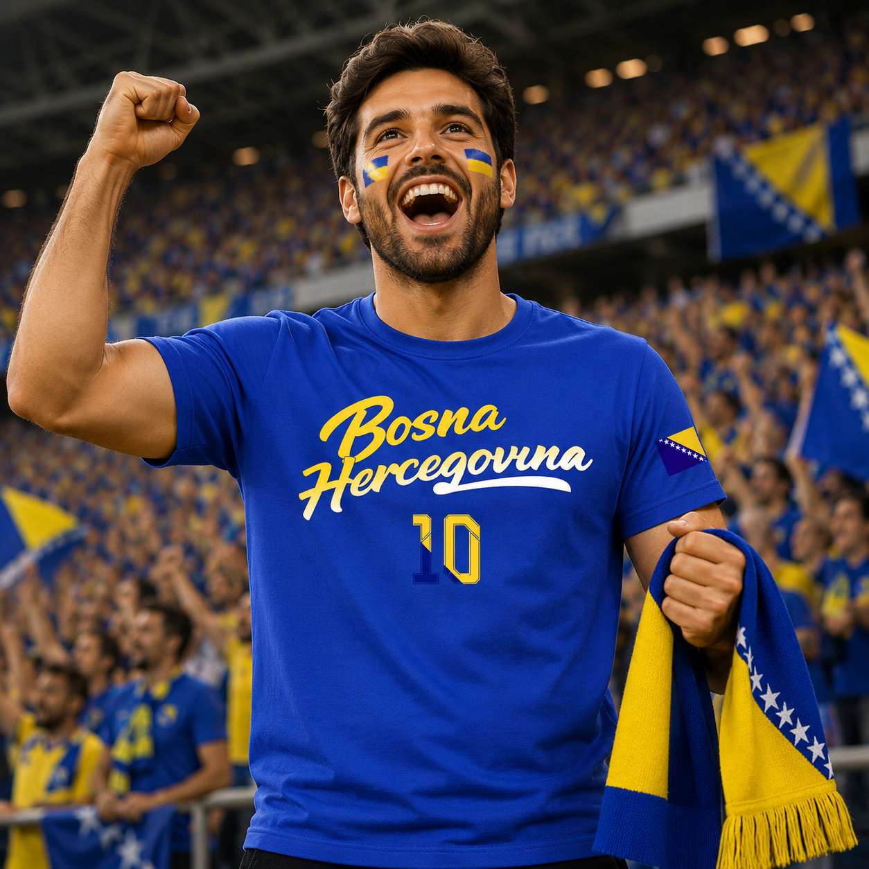 Bosnia and Herzegovina Soccer Fan T Shirt – 2026 Country Flag T Shirt Secondary image