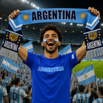 Argentina Football Stadium Fan Scarf