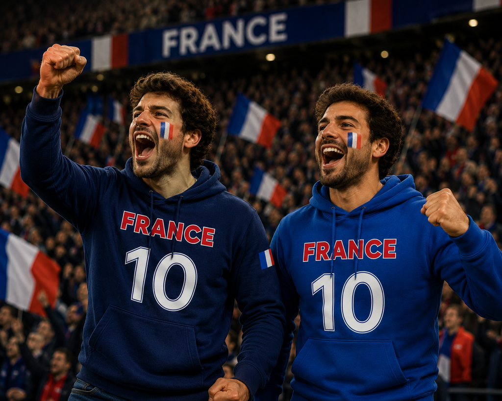 France Soccer Fan Hoodie – 202 Football Sweatshirt