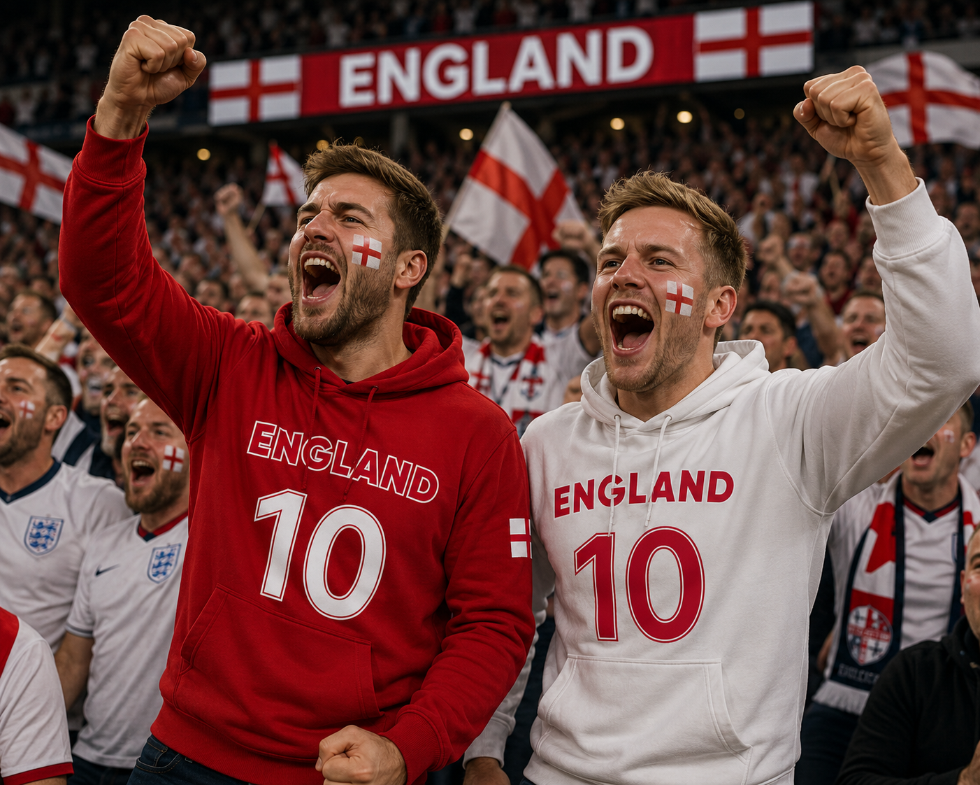 England Soccer Fan Hoodie – 2026 World Cup Football Sweatshirt