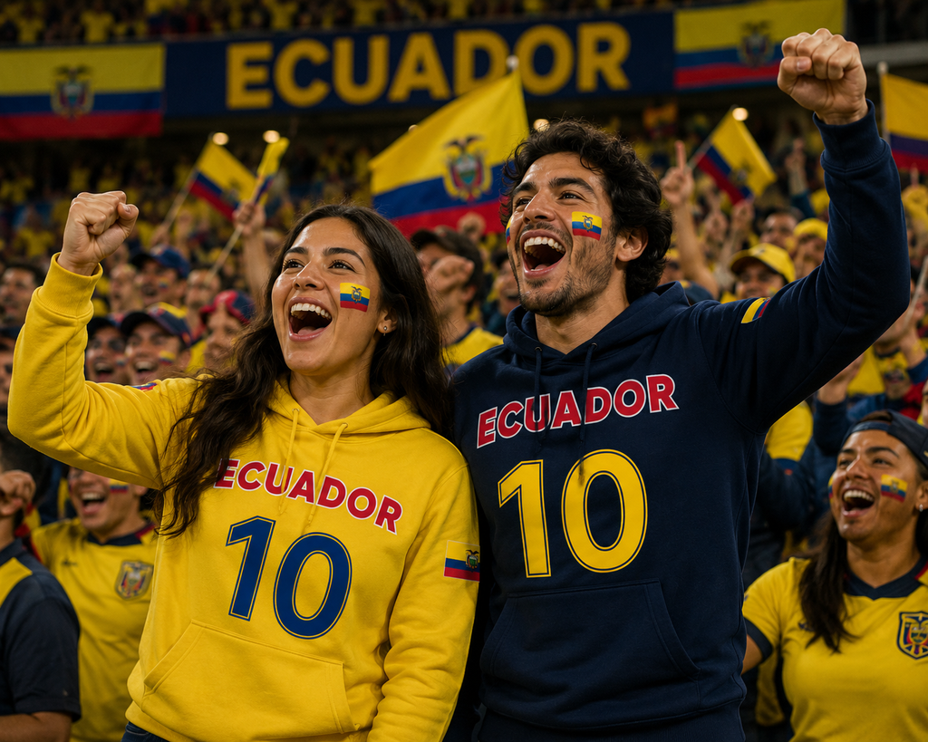 Ecuador Soccer Fan Hoodie – 2026 Football Sweatshirt