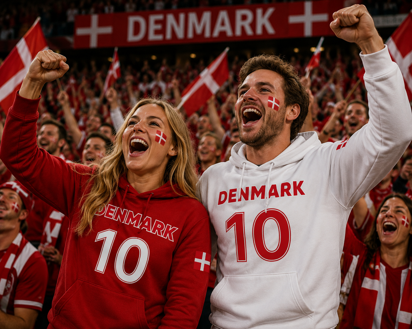 Denmark Soccer Fan Hoodie – 2026 World Cup Football Sweatshirt Main image