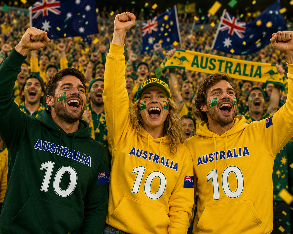 Australia Soccer Fan Hoodie – 2026 Football Sweatshirt
